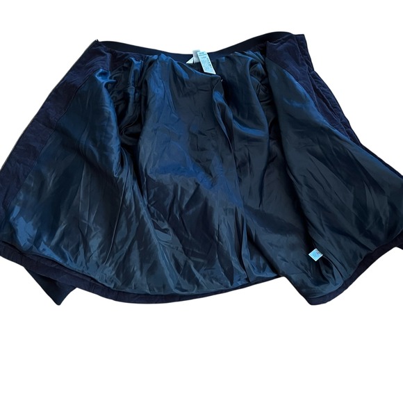 Christopher and Banks Navy Quilted Bomber Jacket with brushed metal zipper 2x - Picture 4 of 6